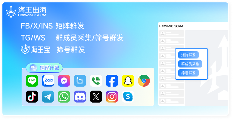 海王出海官网SCRM客户增长数据看板